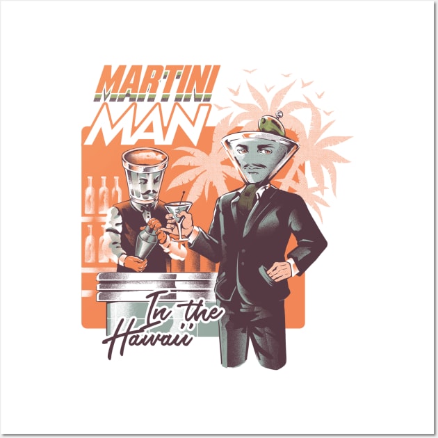 Martini Man Wall Art by Ilustrata